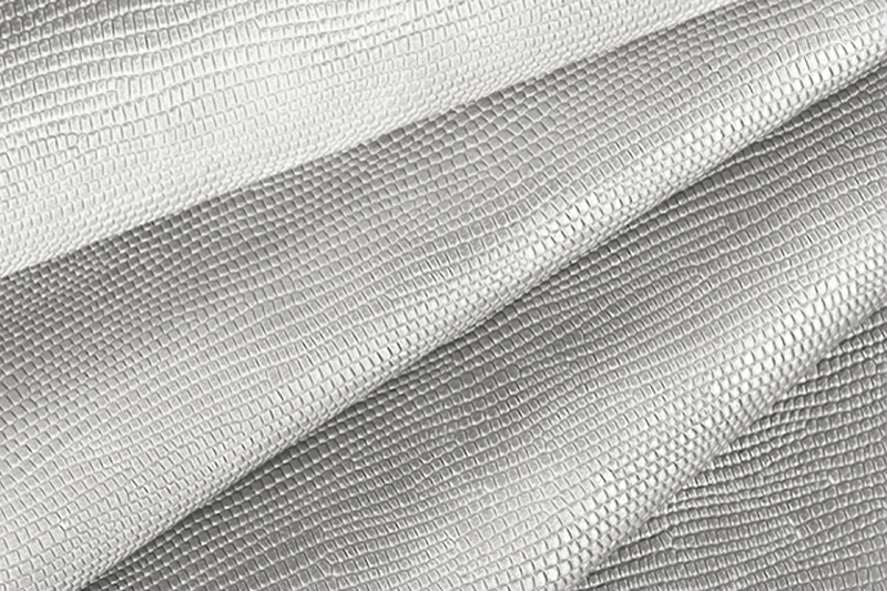 Metallic leather : silver silver Magnetic Lizard - Customization F. KOOIJMAN Paris